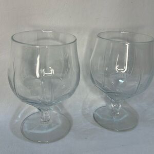 Baileys Irish Cream Liqueur Glasses 6 Oz Set 2 Stamp Logo 4 1/4 Tall 2 1/4 Round